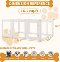 Acrylic Dog Playpen Indoor for Small Dogs & Puppies