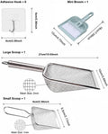 Stainless Steel Hamster Sand Bath Scoop Set With Hook and Cleaner