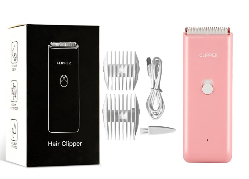 Tileon Dog Clippers,Quiet Washable USB Rechargeable Cordless Dog Grooming Kit,Electric Pets Hair Trimmers Shaver Shears for Dogs and Cats Pink