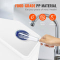 VEVOR Ingredient Storage Bin, 2 x 15L Dispenser Bin with 2 Measuring Cups, Attachable Casters and Airtight Lid, 2 Pcs/Se