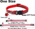 Hot Pink XXS Puppy Dog Collar with Bell Leash Set Reflective Cat Collars XS