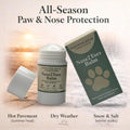 Dog Paw Balm Stick – Lick-Safe Moisturizer & Protector for Dry Cracked Paws, Nose & Elbows | Hot Pavement, Snow & Salt Shield | Beeswax, Coconut Oil & Oat Extract | 1.4 oz | Warewoof House