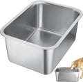MEWTOGO 4 Gallons Extra Large Capacity Food Grade Stainless Steel Dog Bowls