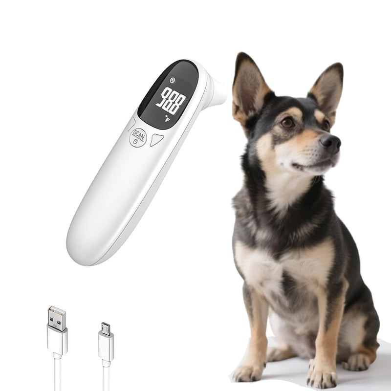 Cat & Dog Thermometer, pet Ear Thermometer, Specially Designed for Pets, Quickly and accurately detects Temperature in 1