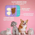 Dog Lick Mat Set, 2 Lick Mats for Dogs with Spatula & Brush, Slow Feeder