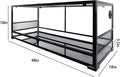 REPTI ZOO Reptile Tempered Glass Extra-Long Terrarium Habitats 48" x 18" x 18" Reptile Amphibians Large Enclosure for Sn