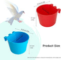 10 Pcs Cage Cups Birds Feeders Bowl Chicken Feeding Watering Dish Hanging Wire Cages Box Coop Cups for Pet Parrot Parake