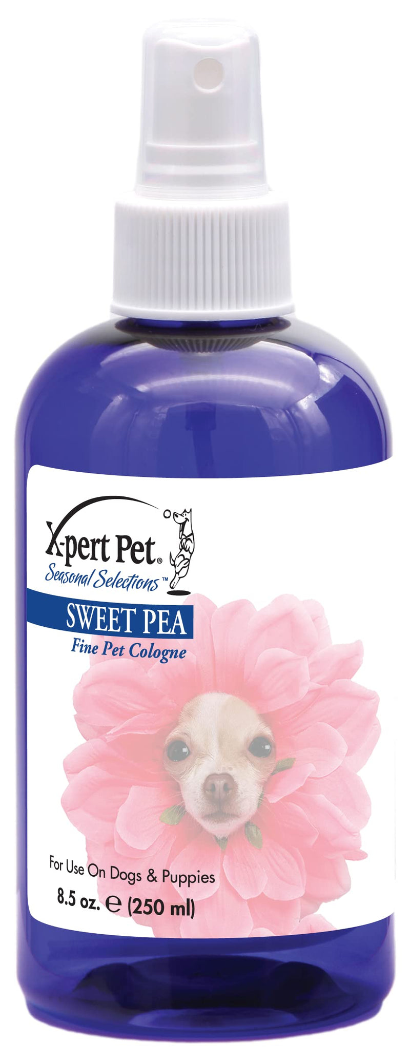 X-Pert Pet® Sweet Pea Pet Cologne For Dogs 8.5 oz. | Long-Lasting Odor Eliminator | Cruelty-Free | Paraben-Free | Biodegradable & Non-Toxic | Made in USA