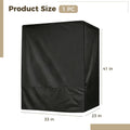 Black 600D Oxford Fabric Bird Cage Cover, 33L x 23W x 41H Inch Weatherproof Parrot Cage Cover, Full Coverage Dustproof S