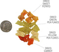 Veggie Blend (3 oz.) - Healthy Natural Mixed Dried Vegetable Treat - Sweet Potatoes, Carrots, Peas - for Degus, Chinchil