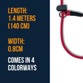 Fenrir Slip Leash 1.4m Professional Dog Training Lead to Stop Pulling, Perfect for Walks, Easy to Use, Spring Loaded Stopper, Light Weight and Durable