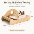 23" Large Sisal Cat Scratcher Lounge Bed for Indoor Cats