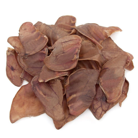 Best Pet Supplies GigaBite Whole Pig Ears for Dogs - All-Natural Slow-Roasted Chews that Clean Teeth and Satisfy Aggressive Chewers - 22 Pack for Large Dogs