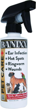 BANIXX Horse and Pet Care Spray for Horses, Dogs and Cats, Daily Skin and Coat Care Spray, Alcohol-Free, Non-Staining, N