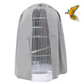 QBLEEV Round Parrot Birdcage Cover Pet Universal Blackout Cage Cover Shade Windproof Light-Proof Sleep Reduces Distractions Night Accessories Cloth Without Cage