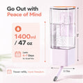 47oz Small Animal Water Bottle, No-Drip Cage Dispenser