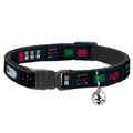 Star Wars Breakaway Cat Collar with Bell, Plastic Clip, Easy Adjustable, Star Wars Darth Vader Utility Belt Bounding Black Grays Reds, 8.5 to 12 Inches 0.5 Inch Wide