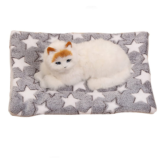 UIRPK Cozy Calming Cat Blanket for Anxiety and Stress (A, L)