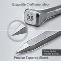 E6 Horseshoe Nails, 60 Pcs - 2.1 Inch Galvanized & Polished Steel Farrier Nails, Sharp Bevel Tip for Precision Driving, 