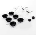 WACOOL Magnetic Reptile Ledge, Acrylic Gecko Feeding Ledge with 6PCS Cups, Reptile Food Water Feeder Dish for Geckos Igu