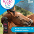 EQyss Micro-Tek Equine Itch Relief Spray - Soothes Irritated Skin, Stops Itching, Scratching, Rubbing - for all Horses, 