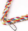 Large Bird Rope Perch Triangle Swing Toy Multicolor 12 Inch