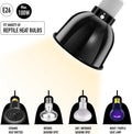 Reptile Light Fixture, 5.5'' Standard Dome for Reptile Basking Bulb Light/Heat Lamp/Ceramic Heat Emitter, 5.5 Inch Light