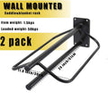 2 Pack Saddle Rack with Pad Bar,Heavy Duty Wall Mounted Saddle Stand Saddle Pad Rack for English Western Saddles Horses 