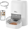HoneyGuaridan RFID Automatic Cat Feeder with Collar Tag-Activated Personalized Meal, 5G WiFi APP Control Cat Food Dispen