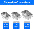 Ohtomber Stainless Steel 1.25 Gallons Large Dog Water Bowl, Metal Pet Dog Water & Food Bowl No Spilling, Outdoor Feeder Dish Plate for Cat, Big, Extra Large Pet