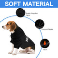 Dog Basic Hoodie Soft Dog Clothes Cold Weather Sweaters for Medium Large Dogs Cozy Fabric Warm Sweatshirt with Leash Hol