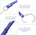 HANABASS Tortoise Pet Hauling Rope Adjustable Suede Blue