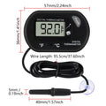 4Pcs Aquarium Thermometer Fish Tank Thermometer Reptile Fahrenheit Terrarium Water Temperature Indicator Test Digital wi