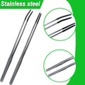 2Pcs Reptile Feeding Tong with Rubber Tip Aquarium Tweezers Stainless Steel Straight Curved Feeding Tong Long Handle Ter