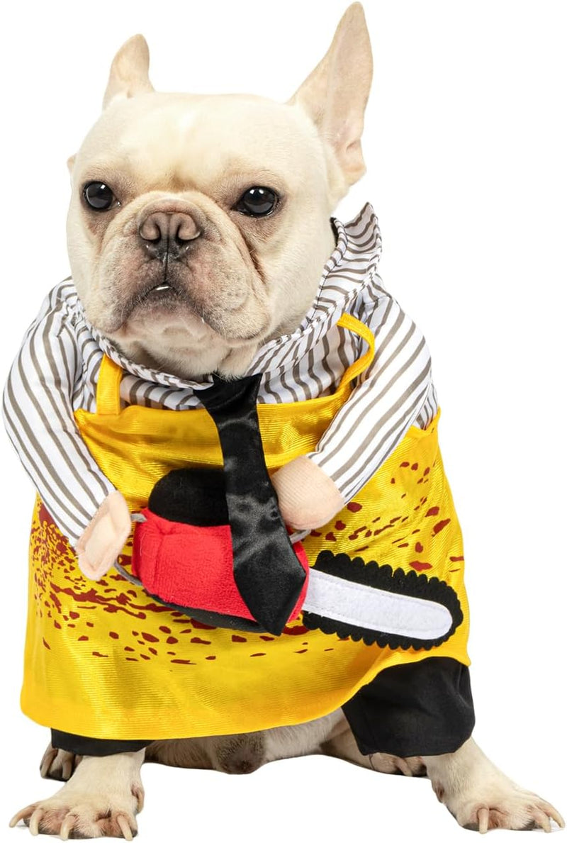 NACOCO Halloween Dog Chainsaw Costume - Pet Cosplay Clothes Cat Special Outfit Apparel Adjustable Puppy Party for Small 