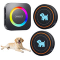 Dog Door Bell for Potty Training to Go Outside, Wireless Doggie Doorbell for Dogs, Puppy Training Bell with Touch Button, IP65 Waterproof, 1000ft Range, 55 Chimes & Adjustable Volume (2 Buttons)