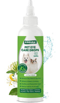 Cozura Dog Eye Drops for Allergies & Itching - Relief for Dry Red Eyes, Tear Stain & Discharge, Pet Eye Wash for Dogs & Cats - Gentle Sting-Free Pet Eye Cleaner, 4.2 fl zo