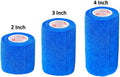 2 Inch Self Adhesive Bandage Wrap & Athletic Tape - 2Pk, Blue