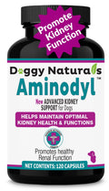 Aminodyl™ Kidney Support Supplement 1100mg for Dogs - Supports Natural Kidney Function with Amino Vastly Promotes Health, Wellbeing & Vitality of Kidneys 120 Sprinkle Capsules. Made in U.S.A