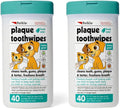 Petkin Cat and Dog Dental Wipes, 80 Wipes (Fresh Mint) - Natural Formula Cleans Teeth, Gums & Freshens Breath - for Dail