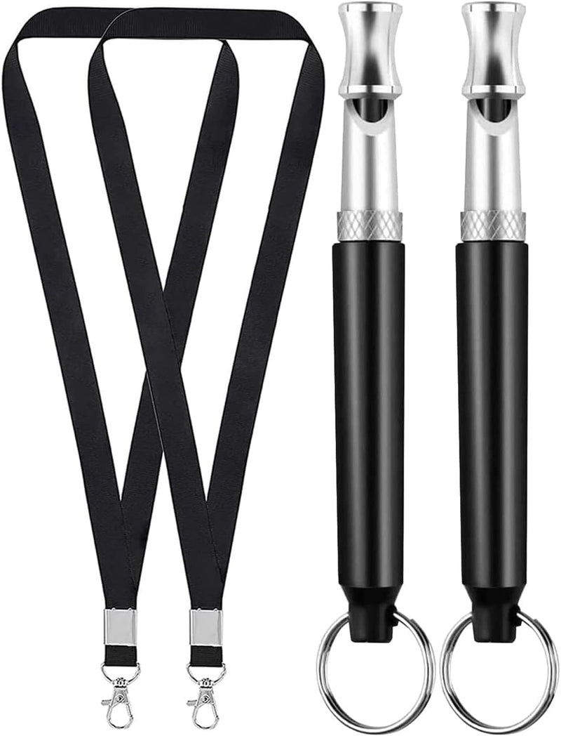 Dog Whistle, 2 PACK Ultrasonic Dog Whistle to Stop Barking Neighbors Dog, Adjustable Ultrasonic Silent Dog Whistle, Prof