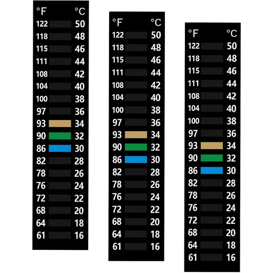 3PCS Aquarium Thermometer Strip 61-122℉(15-50°C) for Brewing Aquarium