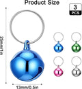 4 Pcs Cat Bells for Collar, Small Pet Bells for Dog Collars Charm Pendant, Anti-Lost Training Accessories (Silver, Green