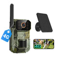 KyraNexo 4G LTE Cellular Video Doorbell with Solar Panel, Pet Camera, AI Motion Detection, 1080p Live View, Night Vision, 2-Way Talk, IP65, Built-in SIM Card, Unlimited Plan (Sold Separately)