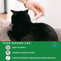 Apex Plus Cat Flea and Tick Treatment | 6-Month Supply, Over 1.5 lbs | Flea Treatment for Cats & Kittens | 24-Hour Activation, Waterproof, 30-Day Protection