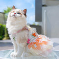Dog Rainbow Butterfly Princess Dress Summer Thin