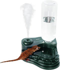 REPTI ZOO Water Feeder and Fogger, 2 in 1 Reptile Humidifier with Water Bowl, Automatic Water Dispenser for Chameleon Fr