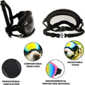 Dog Sunglasses, Dog Goggles with Adjustable Strap UV Protection Winproof Dog Puppy Sunglasses, Suitable for Medium-Large