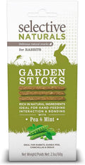 Selective Naturals Garden Sticks Pea & Mint For Rabbits 2.1-Ounce