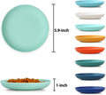 GENLGE 8 Pack Cat Bowls, Cat Food Bowl, 5.9 x 1 Inch Whisker Friendly Shallow Wide Cat Dishes, Pet Food and Water Bowl for Indoor & Outdoor Cats